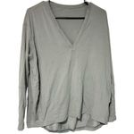Lululemon Back In Action V-Neck Long-Sleeve Shirt Athletic Photo 0