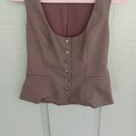 Reformation  Brown Button-Down Top Photo 2