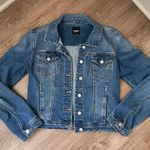 Kensie Jeans Short Denim Jacket Stretch Button Flap Pockets Women’s Size XS Photo 3