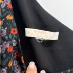 La Maison Talulah Floral Print One Shoulder Ruffle Midi Dress Party Cocktail XS Black Photo 7