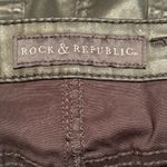Rock & Republic Rock Republic Mini Skirt Women Size 8 Faux Leather Micro Button Fly Photo 2
