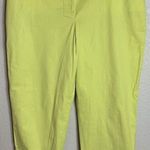 Talbots Womens Size 16 Perfect Crop Yellow Chino Pants Preppy Beach Career Boho Photo 0