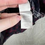 Rails Plaid Hunter Indigo Merlot Button Down Flannel Top Photo 3