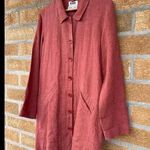 Flax  burnt orange linen dress small Photo 5