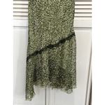 Believe Green Geo Chiffon Sleeveless Maxi Dress Size 12 Lace Straps Lined‎ Photo 2
