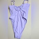 Wild Fable  Women's High Leg Extra Cheeky Purple One Piece Swimsuit - Small - NWT Photo 3