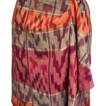 Ralph Lauren Lauren Geometric Multicolor Wrap Around Skirt Size 12 Photo 0