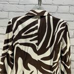 Iz Byer Women’s Brown Zebra Trench Coat Size M Photo 6