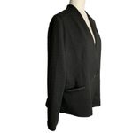 Fenn Wright Manson  Textured Blazer Jacket XL Black Lined Pockets Button NEW Photo 4