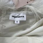 superdown Ramona Bustier Feather White Dress Photo 3