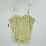 Old Navy  square neck ladder lace lime ditsy floral spaghetti strap top XL NEW Photo 3