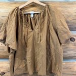 A New Day Womens Flounce Short Sleeve V-Neck Popover Top Photo 2