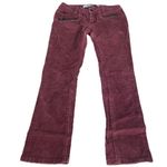 Zadig & Voltaire Corduroy Straight Leg Pants Burgundy Size Small UK 36 Photo 7