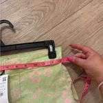 ZARA NWT  pink and green patterned pants size US 6 measurements added Photo 6