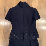 Talbots Petite Sequin Navy Blue Sequin Dress Size 2 Photo 9
