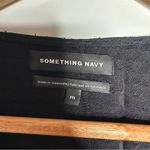 Something Navy  Black Jacquard Dot Long Sleeve Blouse Size Medium Photo 6