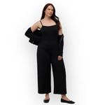 Madewell Lightweight Ponte Jumpsuit Women's XS Black Straight-Leg Sleeveless NWT Photo 8