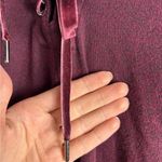 Rails Leigh Port Burgundy Maroon Revolve Top Velvet Front Tie Soft Stretchy Photo 5