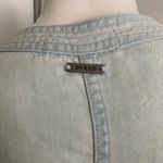 prAna chambray long sleeve roll tab blue size medium tunic blouse Photo 5