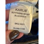 DL1961 Shorts Women 27 Blue Denim Distressed Karlie Boyfriend Bluegrass Raw Hem Photo 8