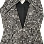 Robert Rodriguez TWEED BLACK WHITE LINED MINI DRESS 6 Photo 5