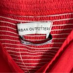 Urban Outfitters NWT Red Faux Wrap Puff Sleeve V-Neck Crop Top Size Small Photo 1