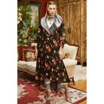 NWT New Aratta Charlene Kimono Dress M Black Floral Sequin MSRP $222 Size M Photo 3