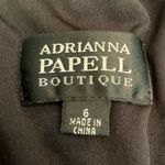 Adrianna Papell Eyelash Lace Lined Elegant Black Lace Dress Size 6 Photo 9