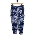 Culpos X INC Tie Dye Convertible Sweatpants shorts Blue Size M Photo 2