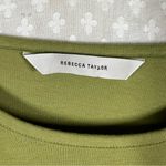Rebecca Taylor  Olive Green Puff Long Sleeve Top Photo 2