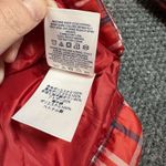 Lands' End  Red Plaid Down Puffer Coat Jacket Women's Small 6/8 Photo 8