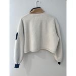 Urban Outfitters XS Sherpa Fleece Color block Crop Half zip Sweatshirt Photo 2