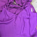 Allen B by Allen Schwartz Purple 2 Piece Cami & Sheer Top with Ruffles Size XL Photo 10