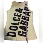 Dolce & Gabbana Vintage Y2K  Light Lime Green Tank Top  Made In Italy 46 US 10 Photo 3