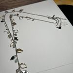 White House | Black Market  Long Beaded Y Drop Necklace Two Tone Blue Green NWT Photo 4