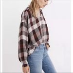 Madewell Plaid Balloon Sleeve Preppy Top Size Small Photo 1