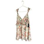 Lulus  Women's Floral Ruffle‎ dress or tunic Sleeveless V-Neck Party Size L Photo 7