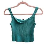 & Other Stories & Other Stories Knit Teal Crop Top Photo 0
