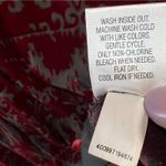 Simply Vera Wang Velvet Burnout Top Womens M Red Sheer Whimsygoth Grunge Vamp Size M Photo 13