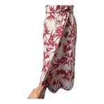 Ralph Lauren Polo  Dress Women 6 Red White Floral Linen Belted Wrap Preppy Boho Photo 4