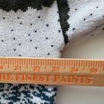 Vintage Cabin House Tree Landscape Knit Button Up Cardigan Sweater L Blue Size L Photo 8