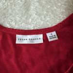 Susan Graver  Red Lace Cardigan Jacket and Tank Set Size Small - 3 Piece Set Photo 3