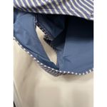 Aerie One Piece Swimsuit Women XL Stripe Blue Silver Ruffle Cheeky High Cut Photo 5