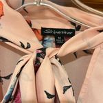 Shinestar Pink Floral Blouse Medium Photo 2