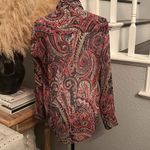 The Kooples Paisley Print Sheer Long Sleeve Blouse Size XS Photo 4