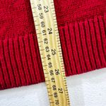 CHAPS y2k  Women's XL Red Fair Isle Knit Crew Neck Long Sleeve Sweater christmas Photo 3