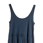 Faherty  Terra Blue Scoop Neck Sleeveless Straight Leg Organic Cotton Jumpsuit L Photo 7