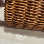 Michael Kors  Vanilla Santorini Clutch - Wicker, Ivory Leather, Golden Hardware Photo 10