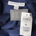 And Now This Medium Sweatshirt Shift Dress Long Sleeve Stretch Navy Blue New Photo 4