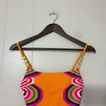 Trina Turk Rainbow Swirl One-Piece Swimsuit Mango Maillot Size 2 Photo 2